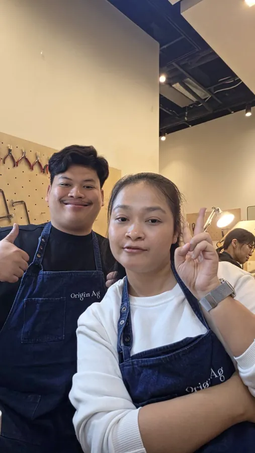 Couple workshop selfie